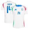 Officiële Voetbalshirt Italië Chiesa 14 Uit EK 2024 - Heren